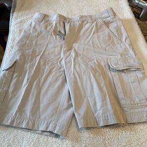 Urban Pipeline Cargo Khaki Chino Shorts Brown Flat Casual Mens Size 36